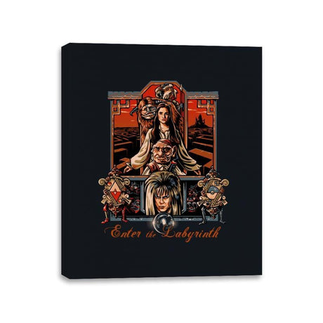 Enter the Labyrinth - Canvas Wraps Canvas Wraps RIPT Apparel 11x14 / Black