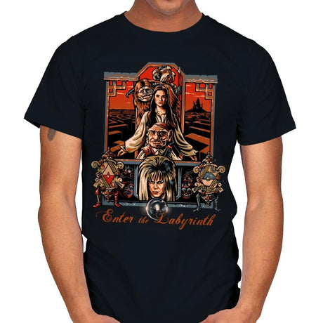 Enter the Labyrinth - Mens T-Shirts RIPT Apparel Small / Black