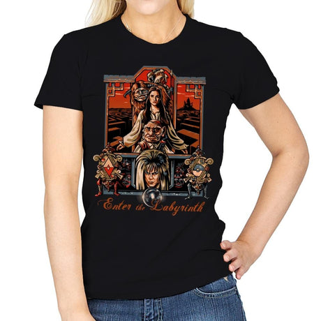 Enter the Labyrinth - Womens T-Shirts RIPT Apparel Small / Black