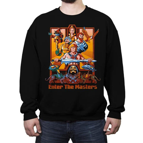 Enter The Masters - Crew Neck Sweatshirt Crew Neck Sweatshirt RIPT Apparel Small / Black