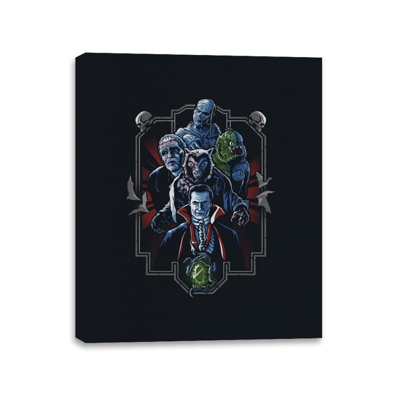 Enter the Monsters - Best Seller - Canvas Wraps Canvas Wraps RIPT Apparel 11x14 / Black