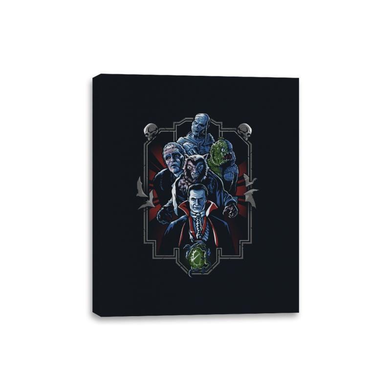 Enter the Monsters - Best Seller - Canvas Wraps Canvas Wraps RIPT Apparel 8x10 / Black