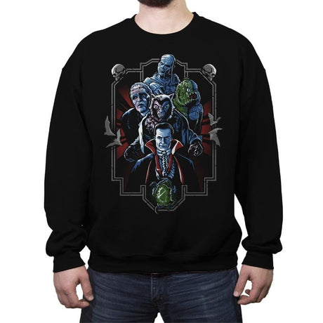 Enter the Monsters - Best Seller - Crew Neck Sweatshirt Crew Neck Sweatshirt RIPT Apparel Small / Black