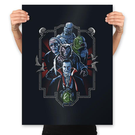 Enter the Monsters - Best Seller - Prints Posters RIPT Apparel 18x24 / Black