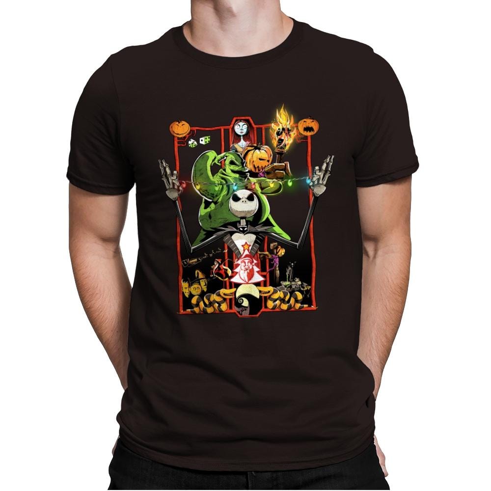 Enter the Nightmare - Best Seller - Mens Premium T-Shirts RIPT Apparel Small / Dark Chocolate