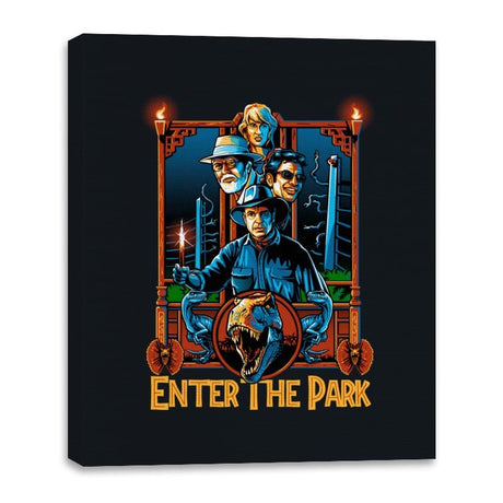 Enter the Park - Canvas Wraps Canvas Wraps RIPT Apparel 16x20 / Black