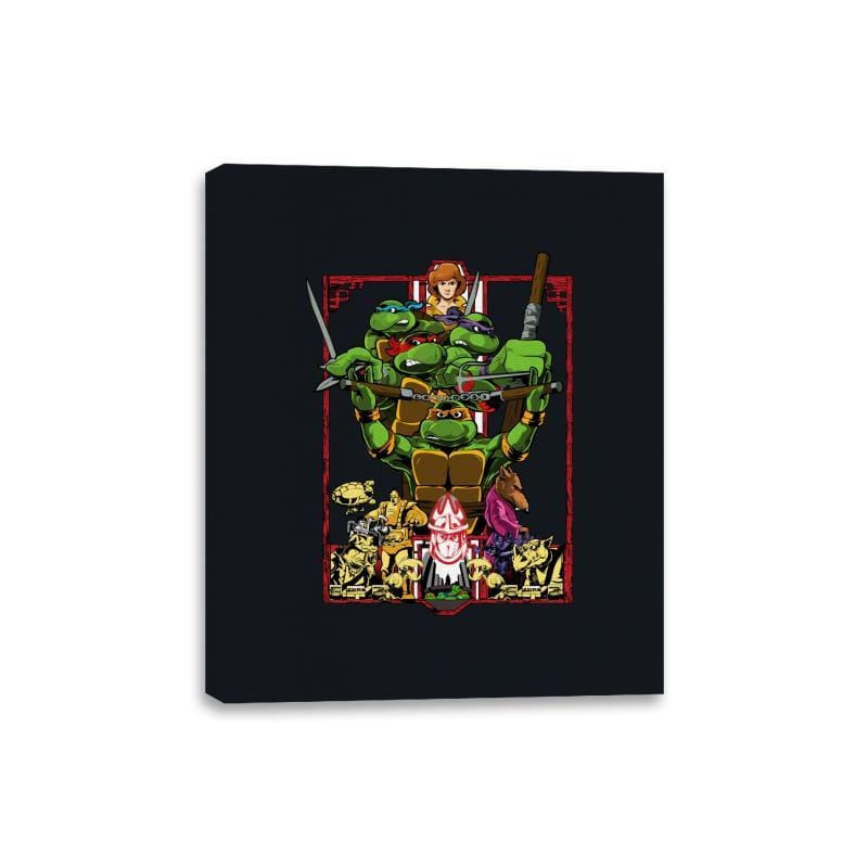 Enter The Turtles - Canvas Wraps Canvas Wraps RIPT Apparel 8x10 / Black