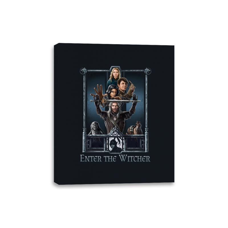 Enter The Witcher - Canvas Wraps Canvas Wraps RIPT Apparel 8x10 / Black