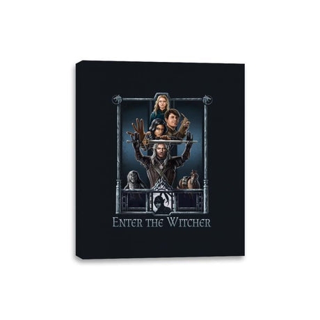 Enter The Witcher - Canvas Wraps Canvas Wraps RIPT Apparel 8x10 / Black