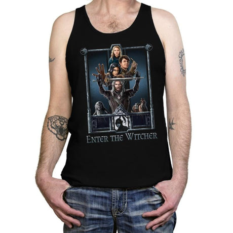 Enter The Witcher - Tanktop Tanktop RIPT Apparel X-Small / Black