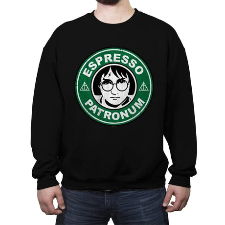 Espresso Petronum - Crew Neck Sweatshirt Crew Neck Sweatshirt RIPT Apparel Small / Black