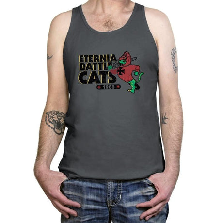 Eternia Battle Cats Exclusive - Tanktop Tanktop RIPT Apparel X-Small / Asphalt