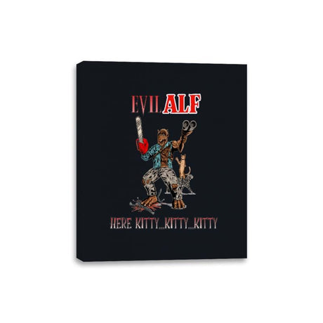 Evil Alf - Canvas Wraps Canvas Wraps RIPT Apparel 8x10 / Black