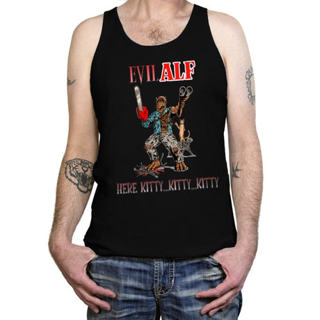 Evil Alf - Tanktop Tanktop RIPT Apparel X-Small / Black