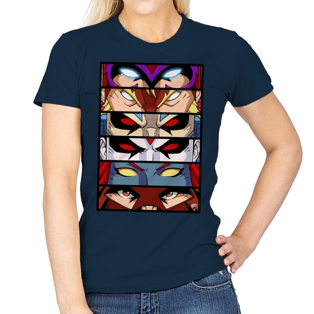 Evil Mutant Eyes - Anytime - Womens T-Shirts RIPT Apparel Small / Navy