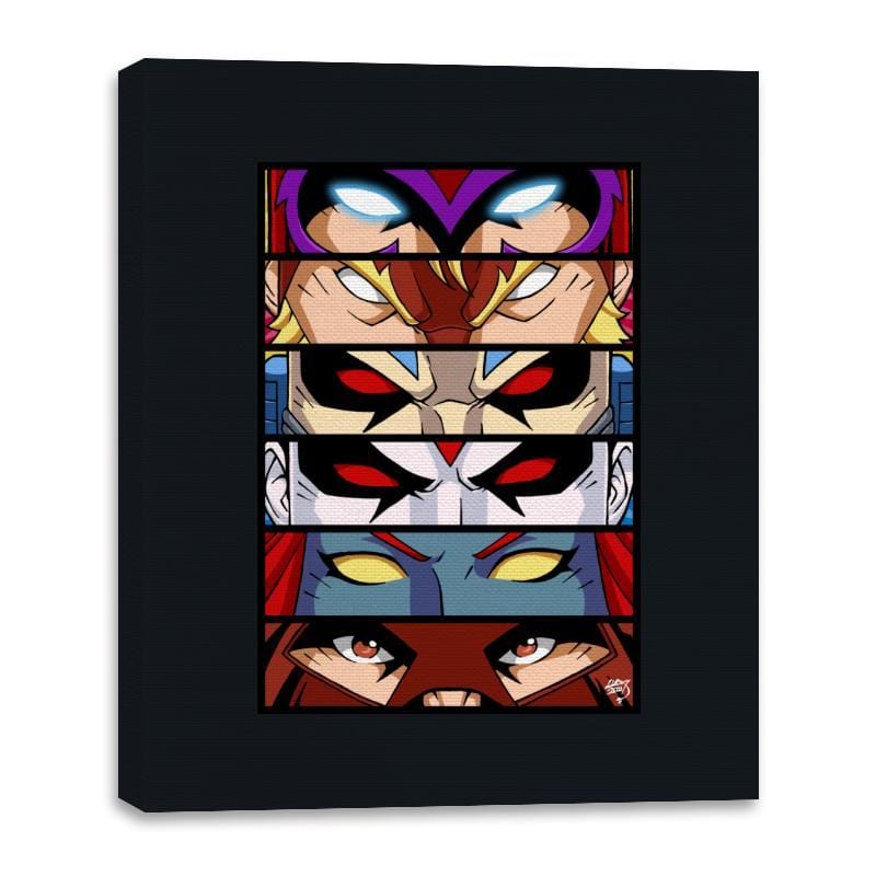 Evil Mutant Eyes - Canvas Wraps Canvas Wraps RIPT Apparel 16x20 / Black