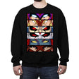 Evil Mutant Eyes - Crew Neck Sweatshirt Crew Neck Sweatshirt RIPT Apparel Small / Black