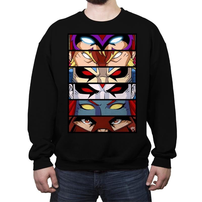 Evil Mutant Eyes - Crew Neck Sweatshirt Crew Neck Sweatshirt RIPT Apparel Small / Black