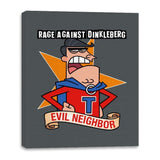 Evil Neighbor - Canvas Wraps Canvas Wraps RIPT Apparel 16x20 / Charcoal