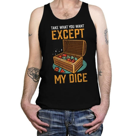 Except My Dice - Tanktop Tanktop RIPT Apparel X-Small / Black