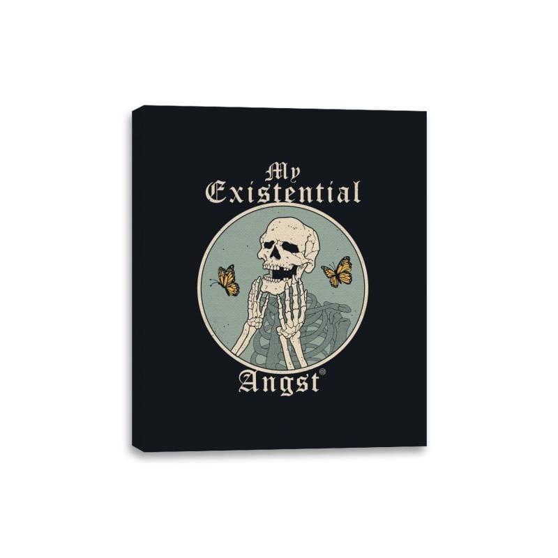 Existential Angst - Canvas Wraps Canvas Wraps RIPT Apparel 8x10 / Black