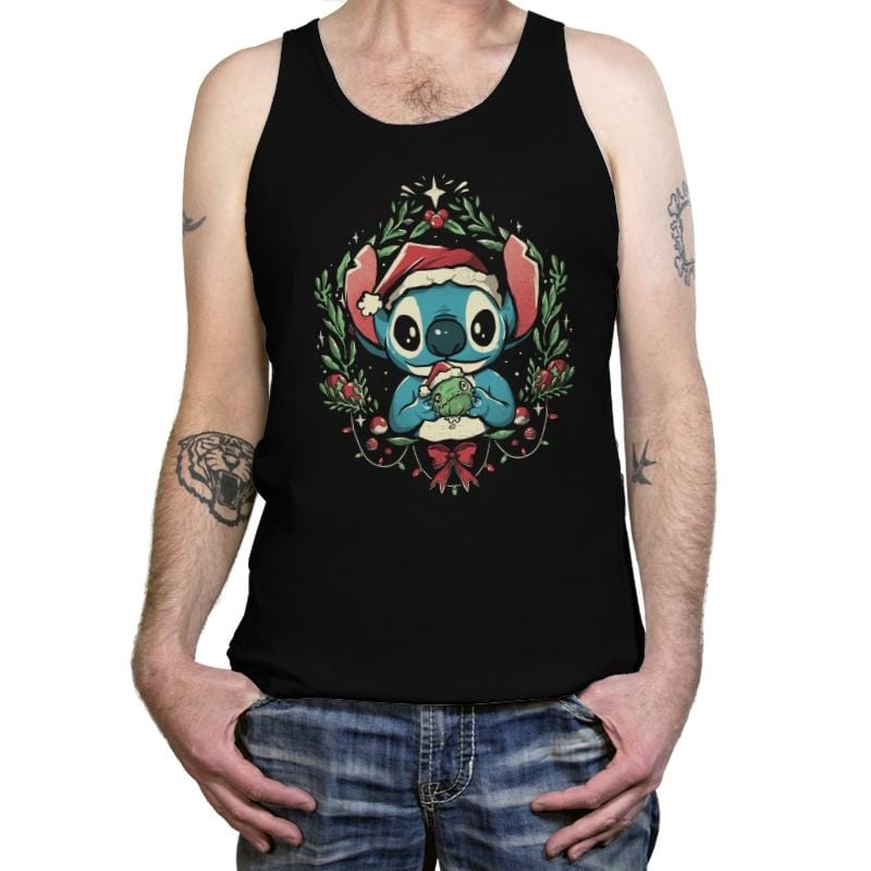 Experiment Christmas - Tanktop Tanktop RIPT Apparel X-Small / Black