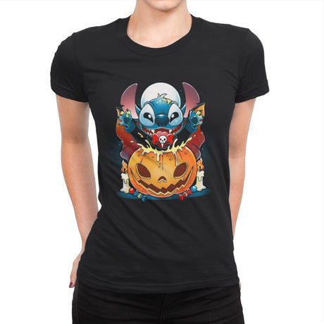 Experiment Pumpkin - Womens Premium T-Shirts RIPT Apparel Small / Black