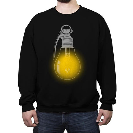 Explosive Idea - Crew Neck Sweatshirt Crew Neck Sweatshirt RIPT Apparel Small / Black