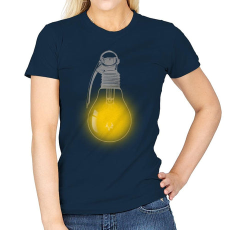 Explosive Idea - Womens T-Shirts RIPT Apparel Small / Navy