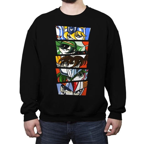 Eyes Of Saints - Crew Neck Sweatshirt Crew Neck Sweatshirt RIPT Apparel Small / Black