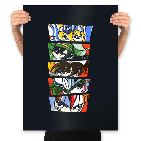 Eyes Of Saints - Prints Posters RIPT Apparel 18x24 / Black