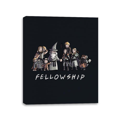 F.E.L.L.O.W.S.H.I.P - Canvas Wraps Canvas Wraps RIPT Apparel 11x14 / Black