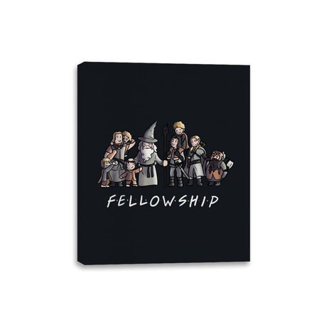 F.E.L.L.O.W.S.H.I.P - Canvas Wraps Canvas Wraps RIPT Apparel 8x10 / Black