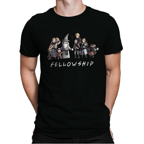 F.E.L.L.O.W.S.H.I.P - Mens Premium T-Shirts RIPT Apparel Small / Black