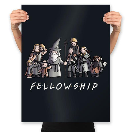 F.E.L.L.O.W.S.H.I.P - Prints Posters RIPT Apparel 18x24 / Black