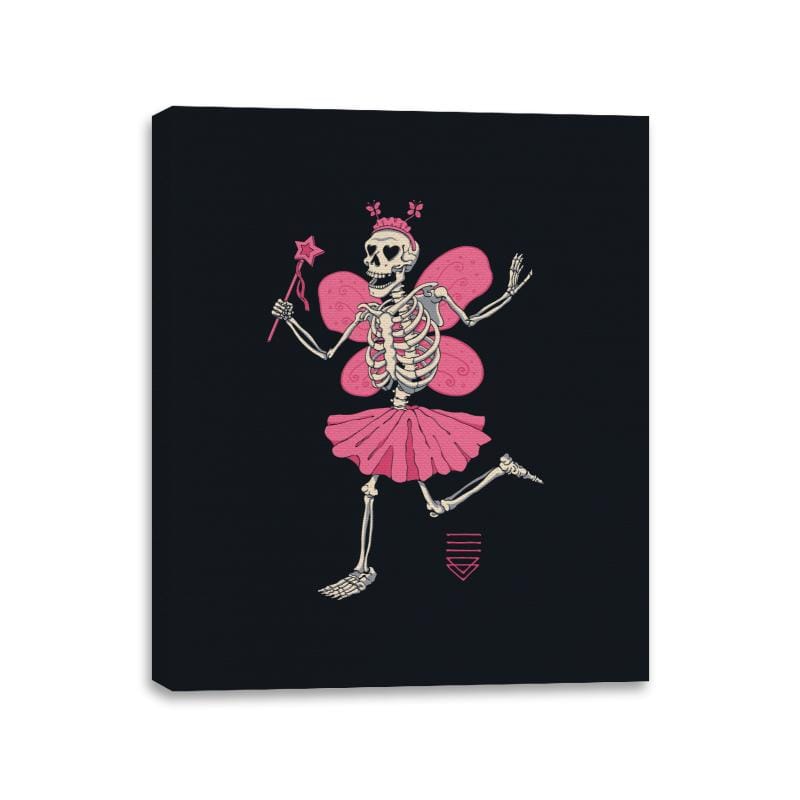 Fairy Skull Lover - Canvas Wraps Canvas Wraps RIPT Apparel 11x14 / Black