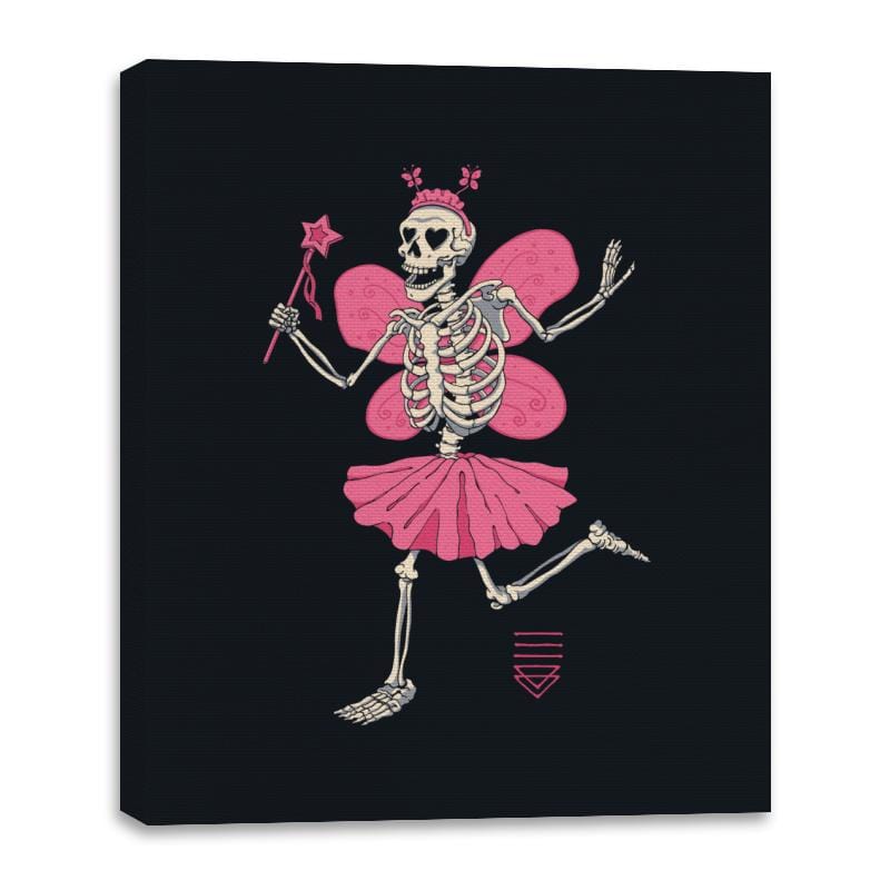 Fairy Skull Lover - Canvas Wraps Canvas Wraps RIPT Apparel 16x20 / Black