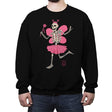 Fairy Skull Lover - Crew Neck Sweatshirt Crew Neck Sweatshirt RIPT Apparel Small / Black