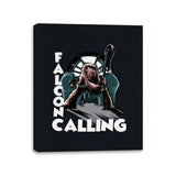 Falcon Calling - Canvas Wraps Canvas Wraps RIPT Apparel 11x14 / Black