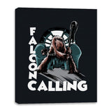 Falcon Calling - Canvas Wraps Canvas Wraps RIPT Apparel 16x20 / Black