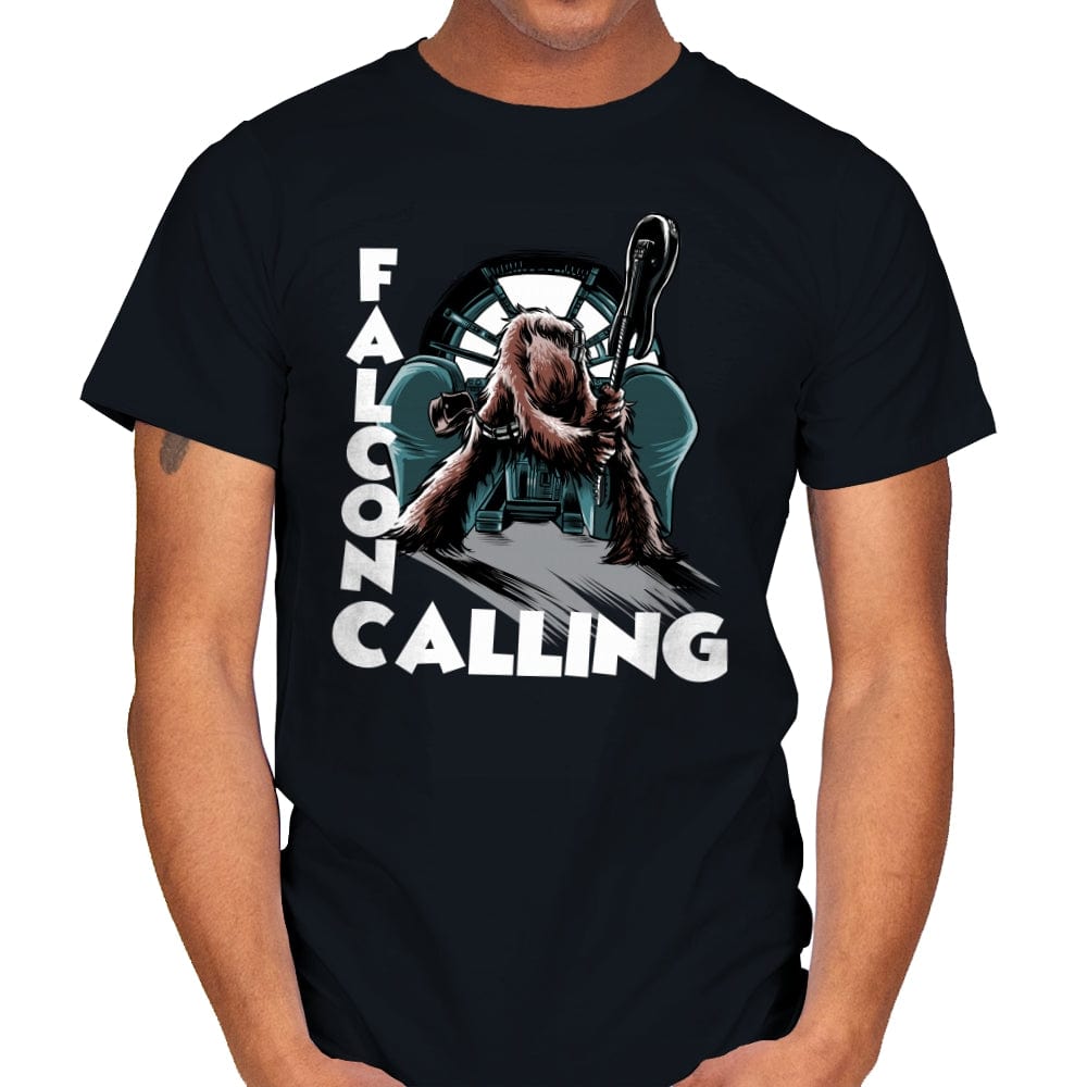 Falcon Calling - Mens T-Shirts RIPT Apparel Small / Black