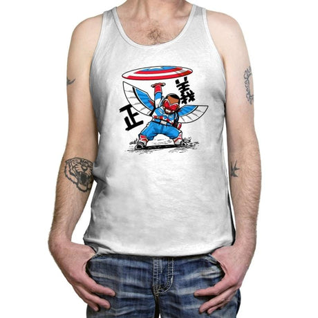 Falcon's Disc - Tanktop Tanktop RIPT Apparel X-Small / White