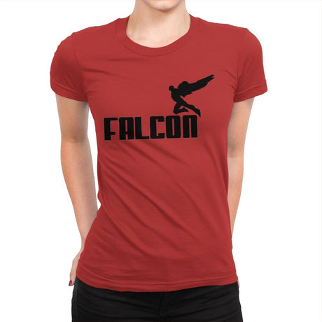 FALCON - Womens Premium T-Shirts RIPT Apparel Small / Red