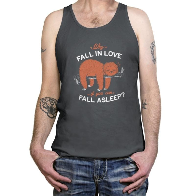 Fall Asleep - Tanktop Tanktop RIPT Apparel X-Small / Asphalt