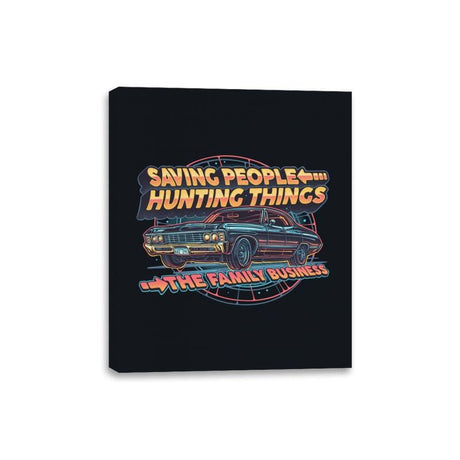 Family Business Vehicle - Canvas Wraps Canvas Wraps RIPT Apparel 8x10 / Black