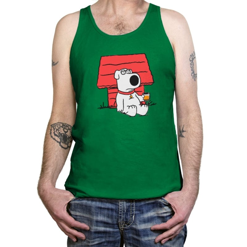 Family Dog - Tanktop Tanktop RIPT Apparel X-Small / Kelly