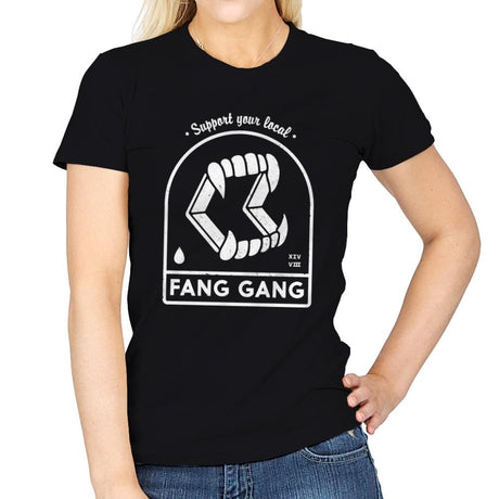 Fang Gang - Womens T-Shirts RIPT Apparel Small / Black