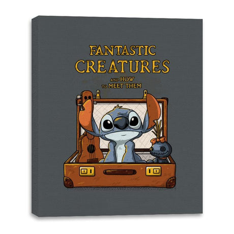 Fantastic Creature 1 - Canvas Wraps Canvas Wraps RIPT Apparel 16x20 / Charcoal