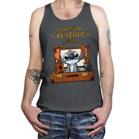 Fantastic Creature 1 - Tanktop Tanktop RIPT Apparel X-Small / Asphalt