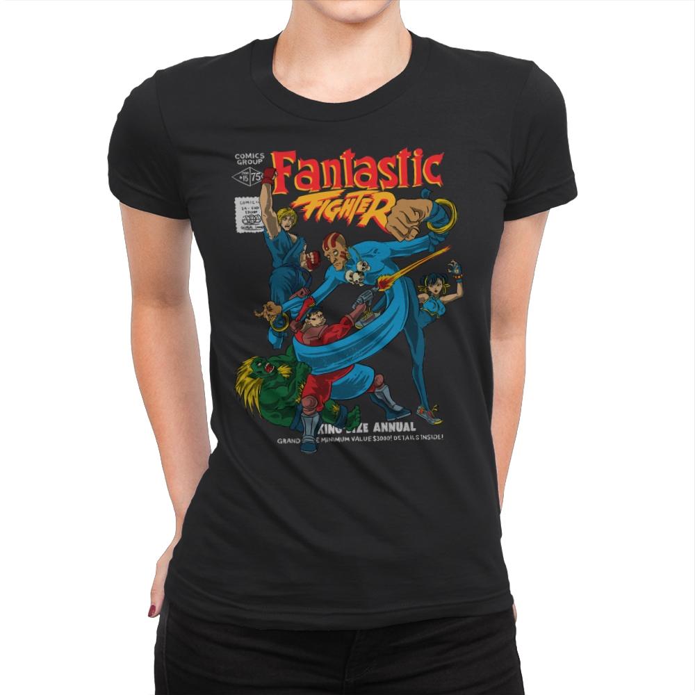 Fantastic Fighter - Womens Premium T-Shirts RIPT Apparel Small / Black